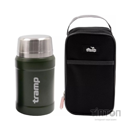 Термос Tramp з широким горлом в чохлі 0.8 л Olive (UTRC-132-olive)