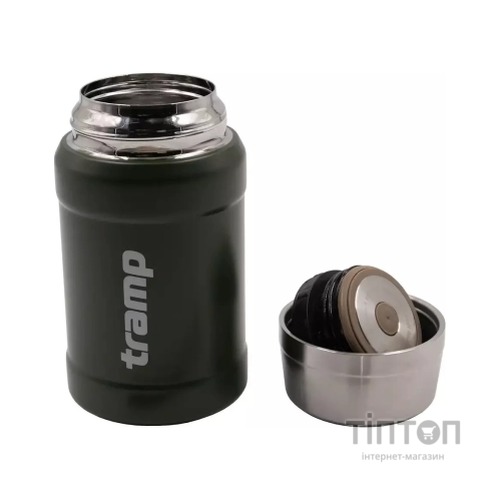 Термос Tramp з широким горлом в чохлі 0.8 л Olive (UTRC-132-olive)