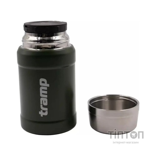 Термос Tramp з широким горлом в чохлі 0.8 л Olive (UTRC-132-olive)