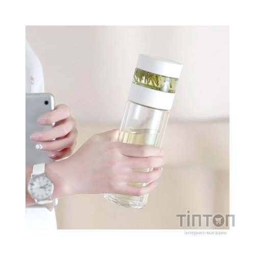 Термос Xiaomi Quange Intelligent Tea Separator Cup White (H8134)