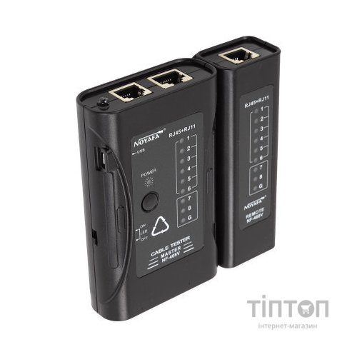 Тестер кабельний Noyafa RJ-45, RJ-11 (NF-468V)