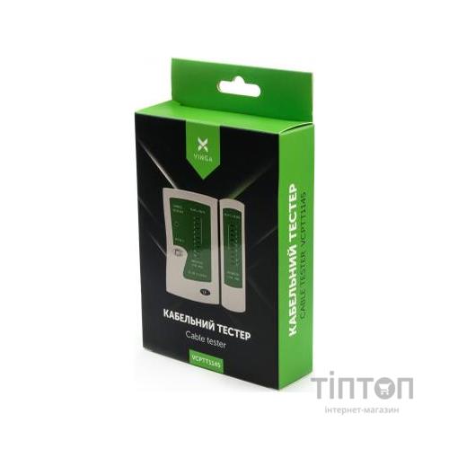 Тестер кабельний Vinga RJ-45/RJ-11 (VCPTT1145)