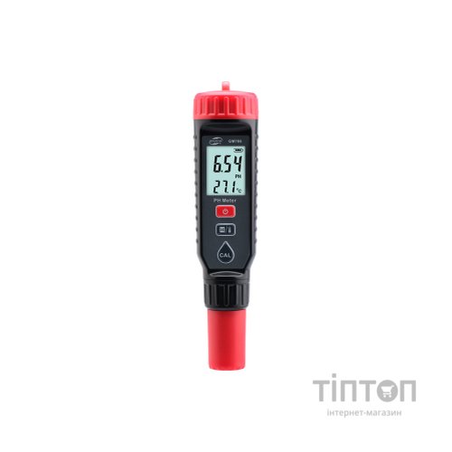 Тестер якості рідин Benetech кислотності та температури (pH-метр) 0,00-14,00 pH (+/-0,05%) (GM766)