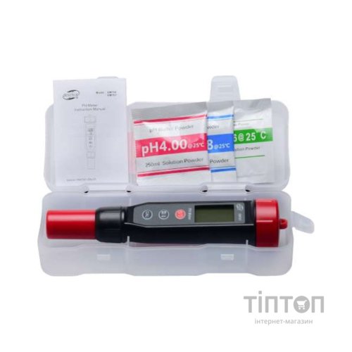 Тестер якості рідин Benetech кислотності та температури (pH-метр), 0-14 pH, GM761 (GM761)