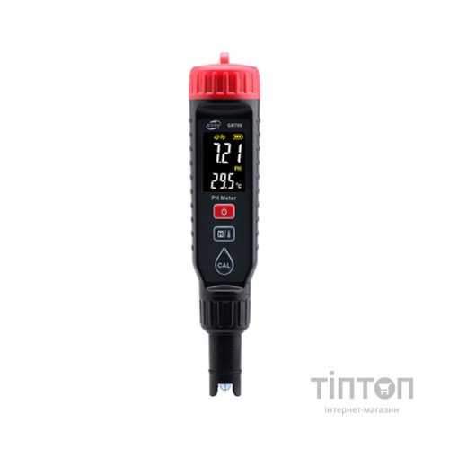 Тестер якості рідин Benetech кислотності та температури (pH-метр) 0-14 pH (+/-0,05), GM769 (GM769)