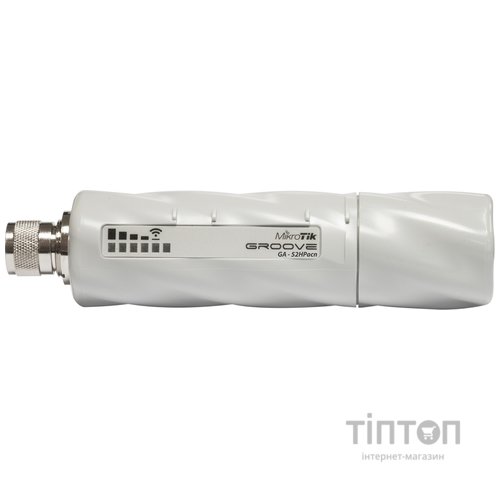 Точка доступа MikroTik RBGrooveGA-52HPacn (720MHz/64MB, outdoor, 2GHz\5GHz, 1x1000Mb, антенна)