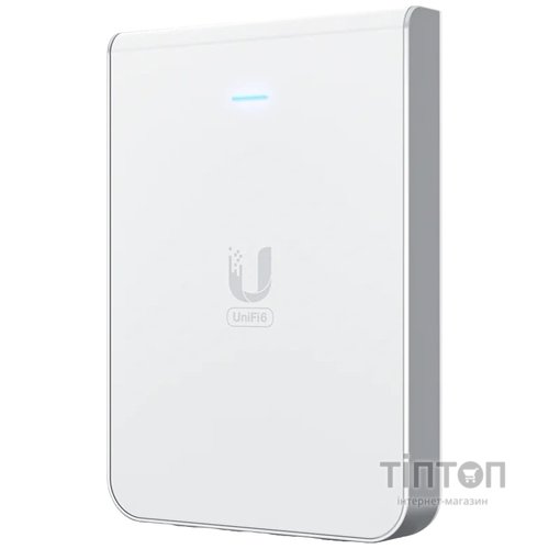 Точка доступа Ubiquiti UniFi U6 In-Wall (U6-IW) (AX5400, WiFi6, BT, 5xGE, POE, антенны 5/5,9dBi)