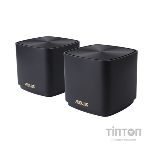 Точка доступу Wi-Fi ASUS XD4 Plus 2pk Black (90IG07M0-MO3C30)