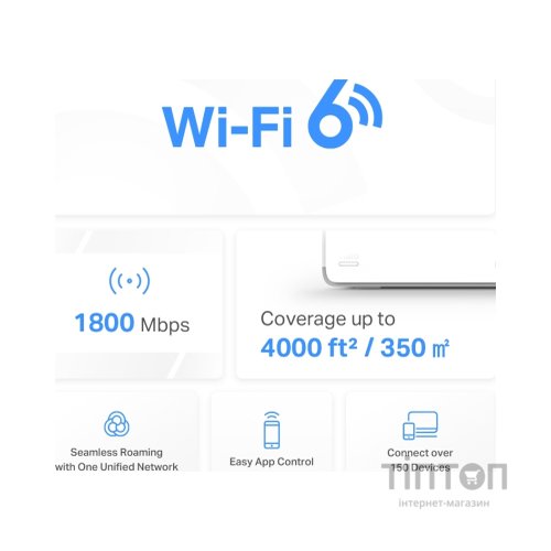 Точка доступу Wi-Fi Mercusys HALO-H70X-2-PACK