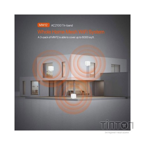 Точка доступу Wi-Fi Tenda MW12(3-pack)