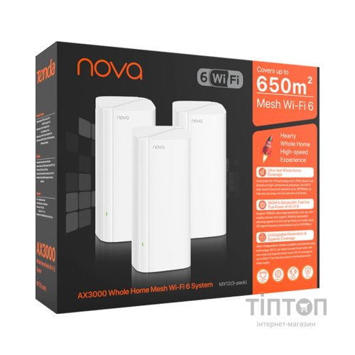 Точка доступу Wi-Fi Tenda MX12(3-pack)