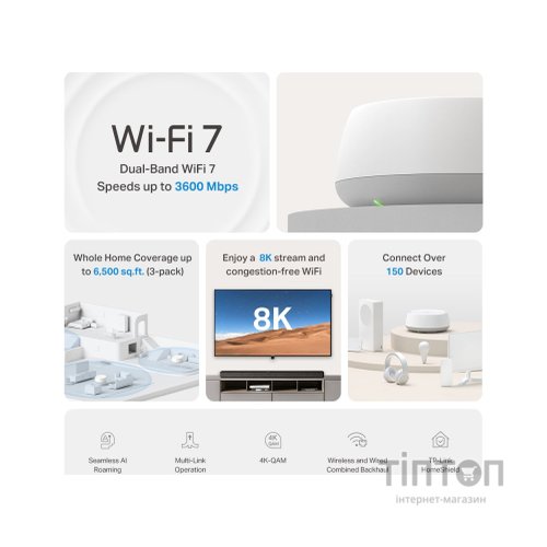 Точка доступу Wi-Fi TP-Link DECO-BE22-3-PACK