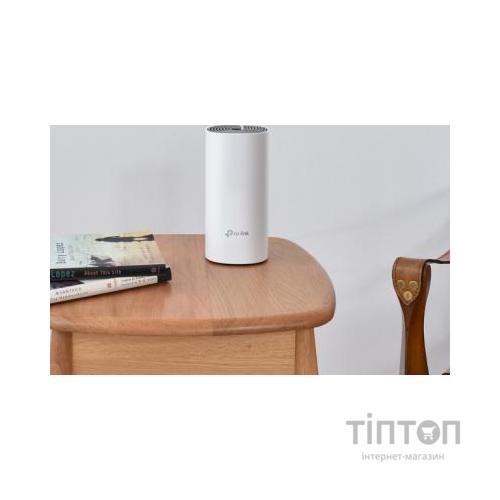 Точка доступу Wi-Fi TP-Link DECO E4 1 pcs AC1200, 2xFE LAN/WAN, MESH, MU-MIMO, Beamformi (DECO-E4-1-PACK)