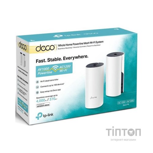 Точка доступу Wi-Fi TP-Link DECO-P9-2-PACK