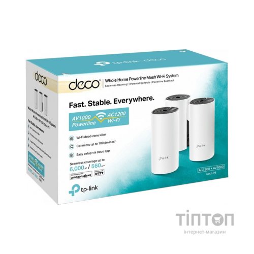 Точка доступу Wi-Fi TP-Link DECO-P9-3-PACK