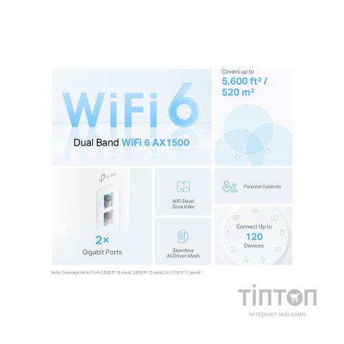 Точка доступу Wi-Fi TP-Link DECO-X10-3-PACK