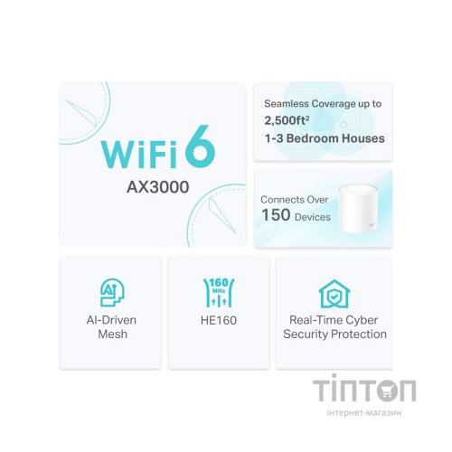 Точка доступу Wi-Fi TP-Link DECO-X50-1-PACK