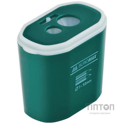 Точилка Buromax with a container, large, double, plastic (BM.4776)