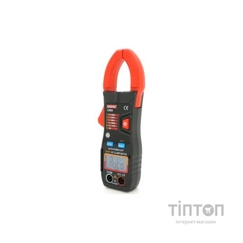 Токові кліщі ANENG CM80 V (AC/DC), A (AC), Ω (NCV). Data Hold, дзвінок, ліхтарик, автовідключення. (CM80)