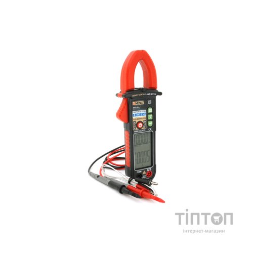 Токові кліщі ANENG PN102 V (AC/DC), A (AC), Ω, C, Hz (NCV). Data Hold, продзвонювання, тест діодів, підсвічування. (PN102)