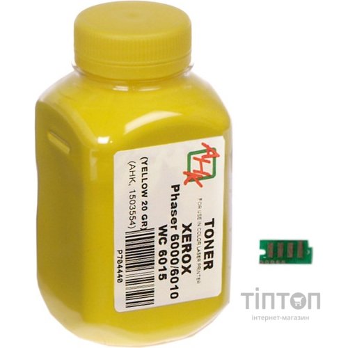 Тонер AHK Xerox Phaser 6000 / 6010 жовтий + чіп