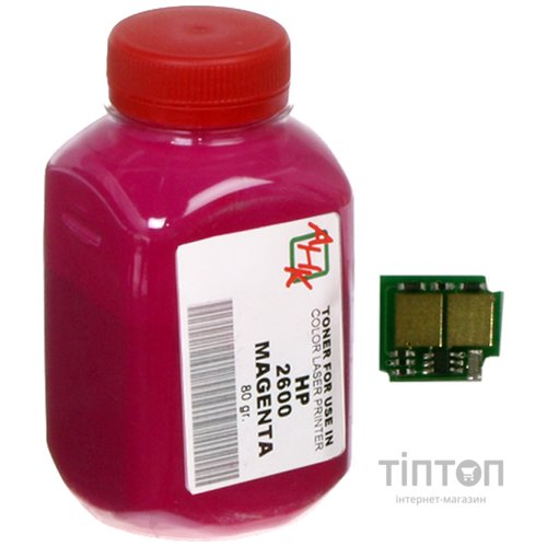 Тонер АНК 1500190 HP CLJ 2600 малиновий + чіп