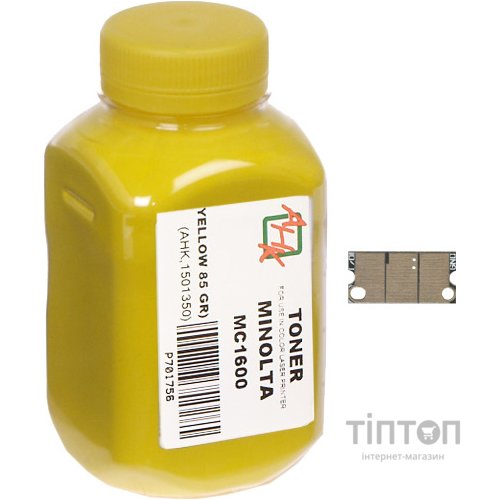 Тонер АНК 1501352 MINOLTA MC1600 жовтий + чіп