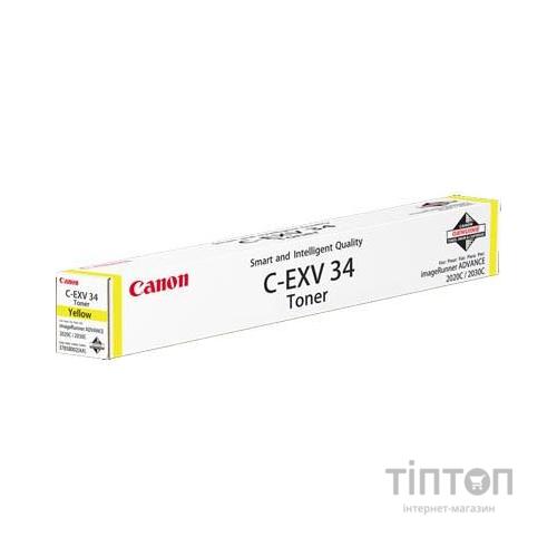 Тонер Canon C-EXV34 Yellow (для iRC2020/2030) (3785B002)