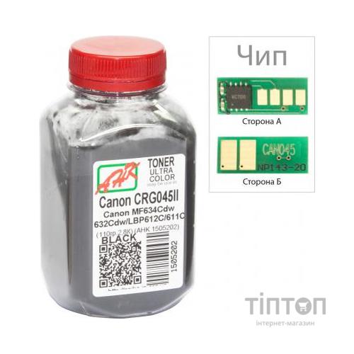 Тонер Canon MF610/630 110г Black +chip AHK (1505206)