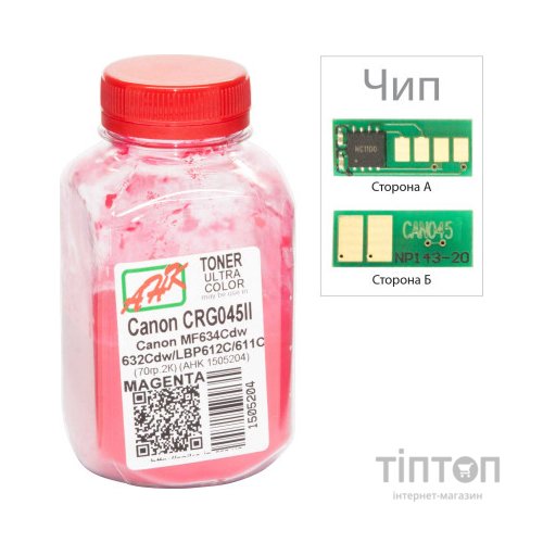 Тонер Canon MF610/630 70г Magenta +chip AHK (1505208)