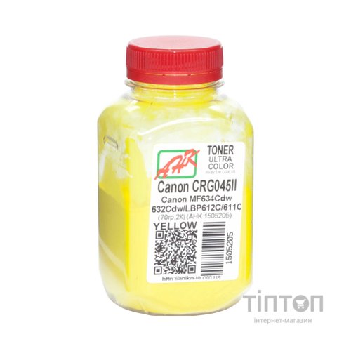 Тонер Canon MF610/630 70г Yellow +chip AHK (1505209)