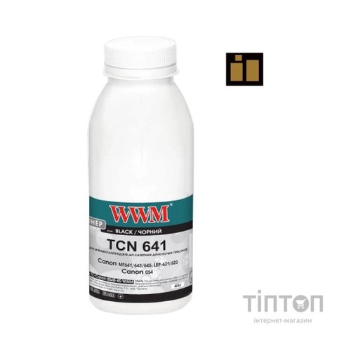 Тонер Canon MF641/643/645, LBP-621/623, Canon 054, 45г Black, chip WWM (TC-Canon-054B-45-WWM)