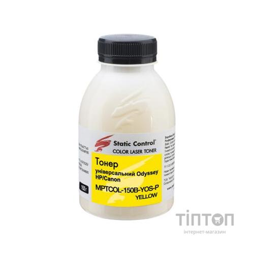 Тонер HP/Canon 150г yellow фасовка Static Control (MPTCOL-150B-YOS-P)