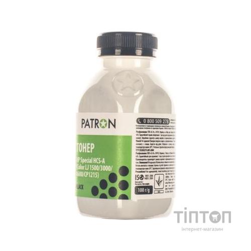 Тонер HP CLJ 1500/3000/4600/CP1215) BLACK 100г Patron (HCS-A-B-100)