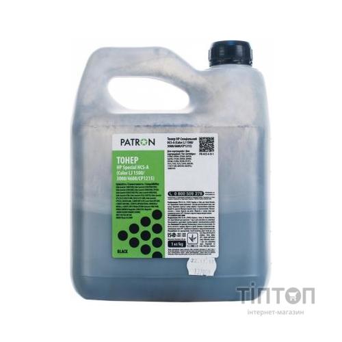 Тонер HP CLJ 1500/3000/4600/CP1215 HCS-A 1кг BLACK Patron (PN-HCS-A-B-1)