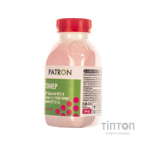 Тонер HP CLJ 1500/3000/4600/CP1215) MAGENTA 50г Patron (HCS-A-M-050)