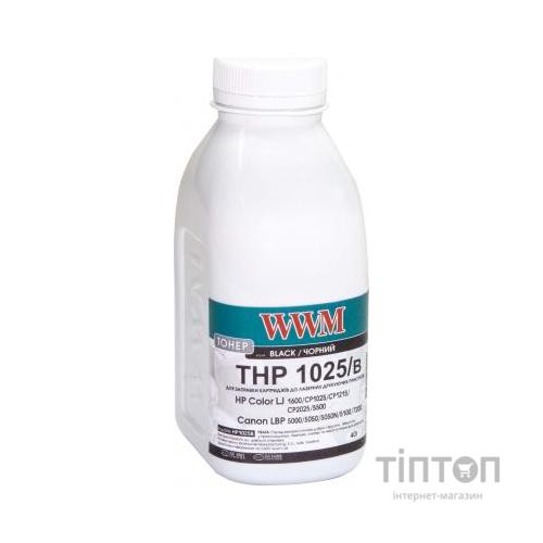 Тонер HP CLJ CP1025/Canon LBP 5050/7100 , 40г Black WWM (HP1025B)