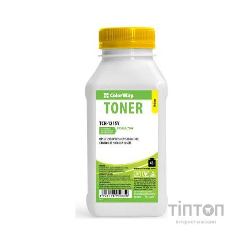 Тонер HP CLJ CP1215/1515 Yellow 45g ColorWay (TCH-1215Y)