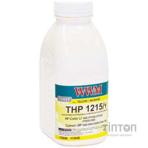 Тонер HP CLJ CP1215/CP1515/CM1312 40г Yellow +chip WWM (TC1215Y)