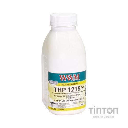 Тонер HP CLJ CP1215/CP1515/CM1312 , 40г Yellow WWM (HP1215Y)