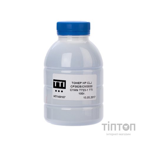 Тонер HP CLJ CP3530/3525 100г CYAN TTI (TSM-T723-1-100)