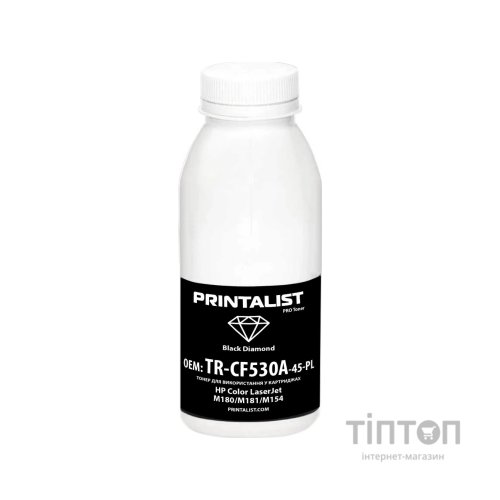 Тонер HP CLJ M180/M181/M154 45г Black Printalist (TR-CF530A-45-PL)