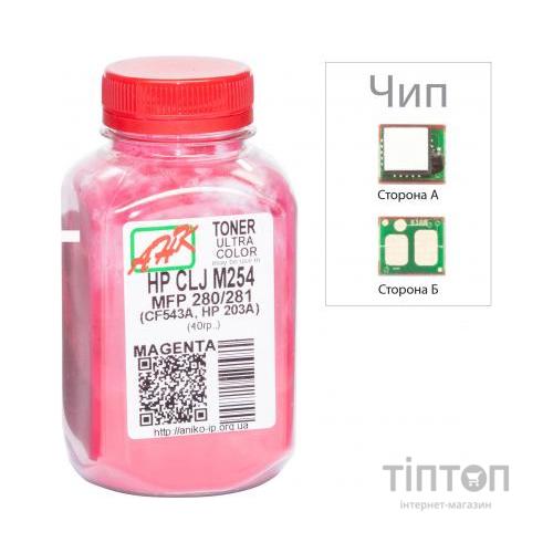 Тонер HP CLJ M254/MFP280/281 40г Magenta +chip AHK (3202790)