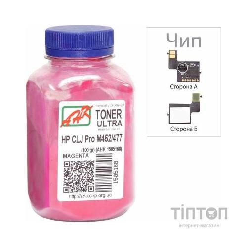 Тонер HP CLJ Pro M452/477 60г Magenta +chip AHK (3202786)