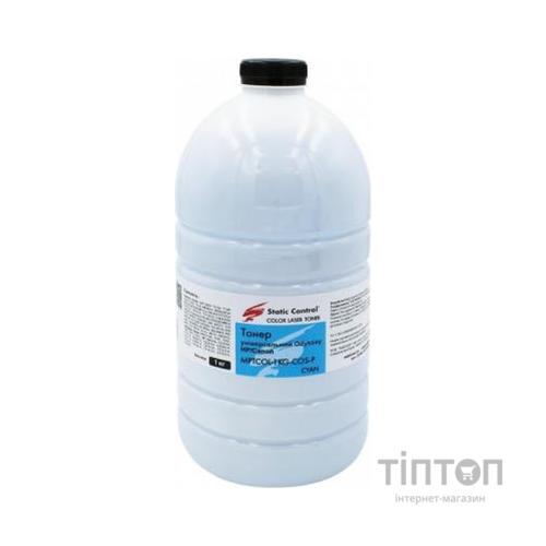 Тонер HP CLJ universal 1кг, фасовка, cyan Static Control (MPTCOL-1KG-COS-P)