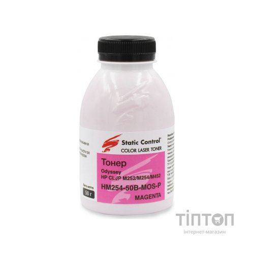 Тонер HP CLJP M252/M254/M452 50г magenta, фасовка Static Control (HM254-50B-MOS-P)