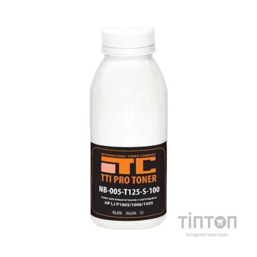 Тонер HP LJ P1005/1006/1505, 100г Black TTI (NB-005-T125-S-100)