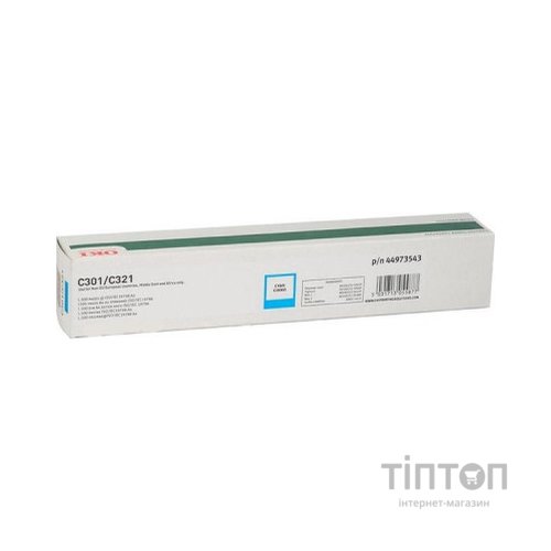 Тонер-картридж OKI C301/C321/MC332/MC342 Cyan 1,5 K (44973543)