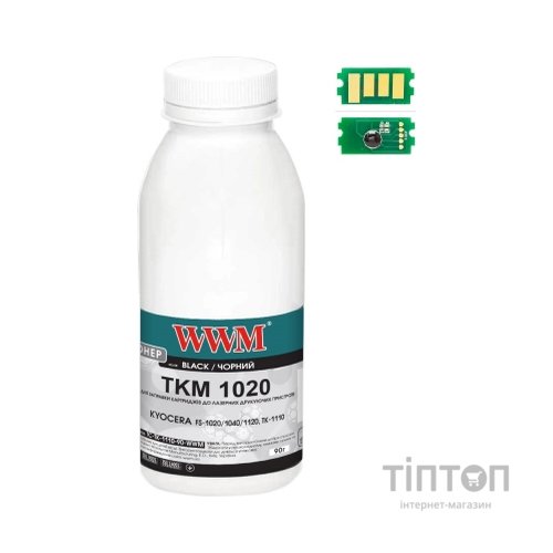 Тонер KYOCERA TK-1110 90г + chip (FS-1020/1040/1120) WWM (TC-TK-1110-90-WWM)
