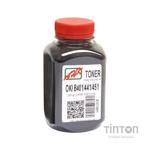 Тонер OKI B401/B441/B451 80г Black AHK (1401318)